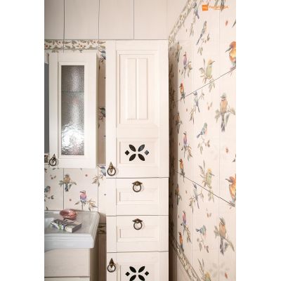 Комплект мебели для ванной Кантри 120 Бежевый дуб прованс