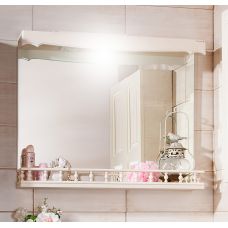 Зеркало для ванной Кантри 85 Бежевый дуб прованс с балюстрадой
