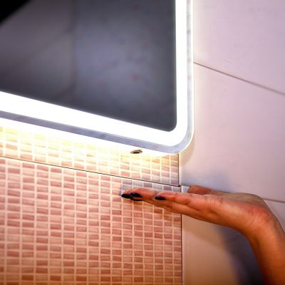 Зеркало Эстель-2 120 с подсветкой LED, на взмах руки