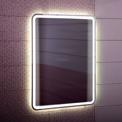 Зеркало Эстель-1 60 с подсветкой LED, кнопочный выключатель