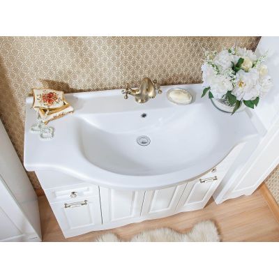 Комплект мебели для ванной Анна 100 Белая