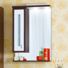 Зеркало для ванной Бали 62 Венге/белый глянец