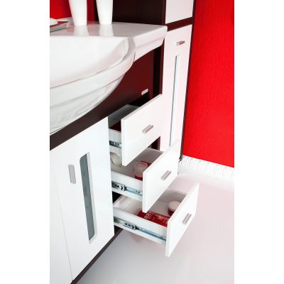 Комплект мебели для ванной Бали 120 Венге / белый глянец