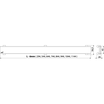 Решетка для водоотводящего желоба (Нержавеющая сталь матовая под бронзу), арт. DESIGN-300ANTIC