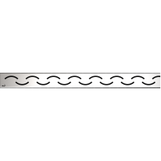 Решетка для водоотводящего желоба, нержавеющая сталь-мат, арт. SMILE-950M