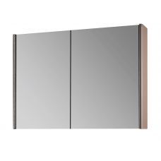 Шкаф зеркальный MyJoys ENZO, 100 см, 2 дверцы, LED-подсветка, бежевый глянец