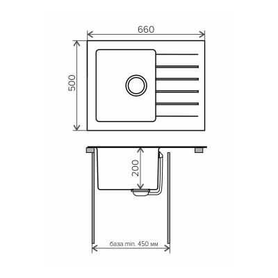 Кухонная мойка TOLERO Twist TTS-660 (№923 (Белый))