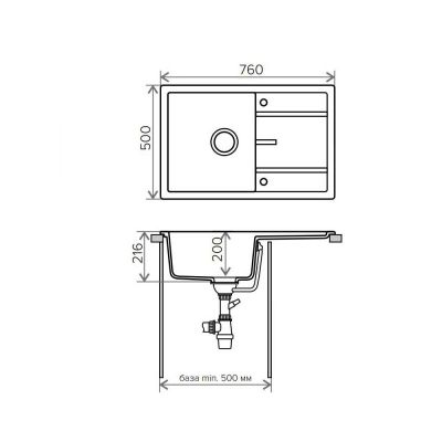 Кухонная мойка TOLERO Classic R-112 (№701 (Серый))