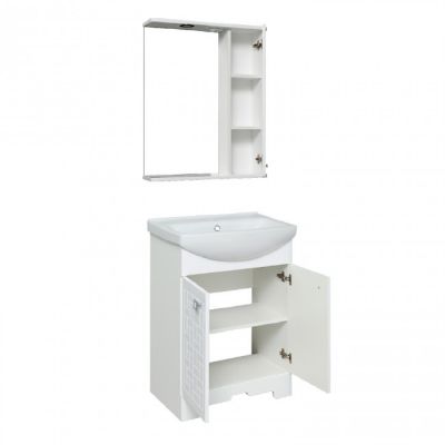 Комплект мебели для ванной Руно Runo Авила 60 белый