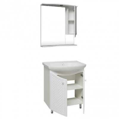 Комплект мебели для ванной Руно Runo Милано 65 белый