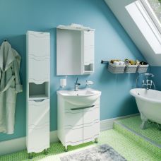 Комплект мебели для ванной Руно Runo Стиль 65 белый