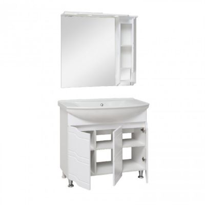 Комплект мебели для ванной Руно Runo Стиль 75 белый