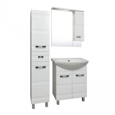Комплект мебели для ванной Руно Runo Турин 65 белый