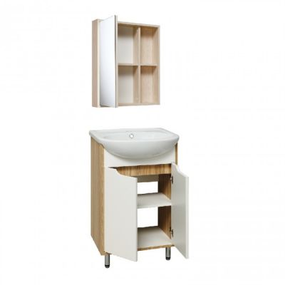 Комплект мебели для ванной Руно Runo Эко 50 белый