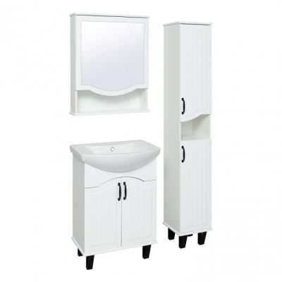 Комплект мебели для ванной Руно Runo Марсель 60 белый