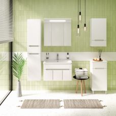 Комплект мебели для ванной Руно Runo Парма 75 /3 двери/ подвесной белый
