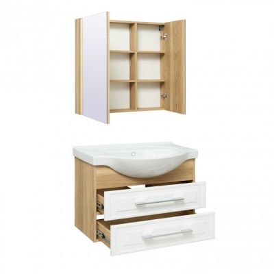 Комплект мебели для ванной Руно Runo Дублин 80 /подвесной/