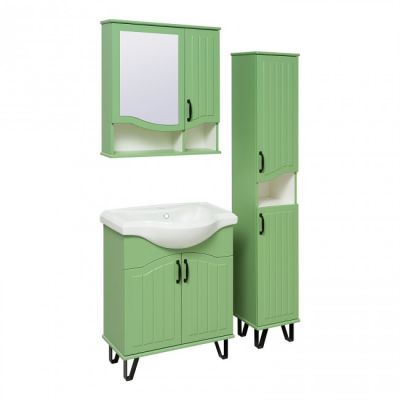 Комплект мебели для ванной Руно Runo Марсель 65 /зеленый/