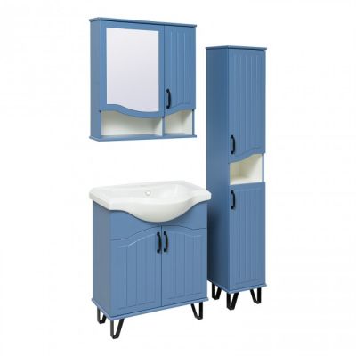 Комплект мебели для ванной Руно Runo Марсель 65 /синий/
