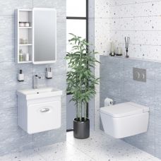 Комплект мебели для ванной Руно Runo КАПРИ 50 /подвесной/ с зеркалом Капри 55
